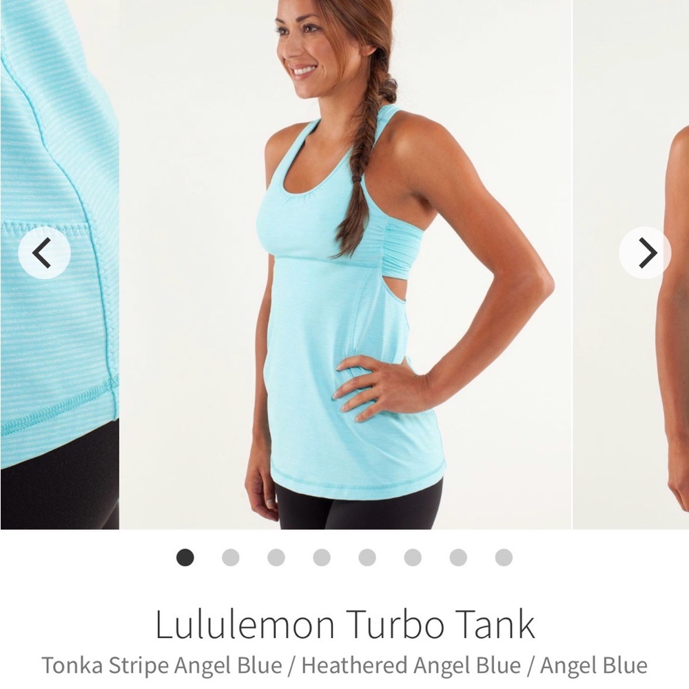 lululemon athletica Turbo Tank in Angel Blue size 4